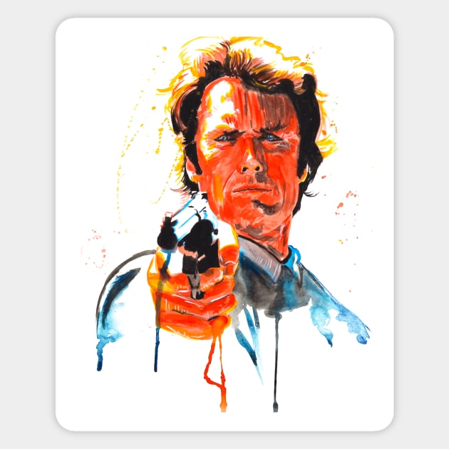 Clint Eastwood Diry Harry Art Sticker by beaugeste2280@yahoo.com